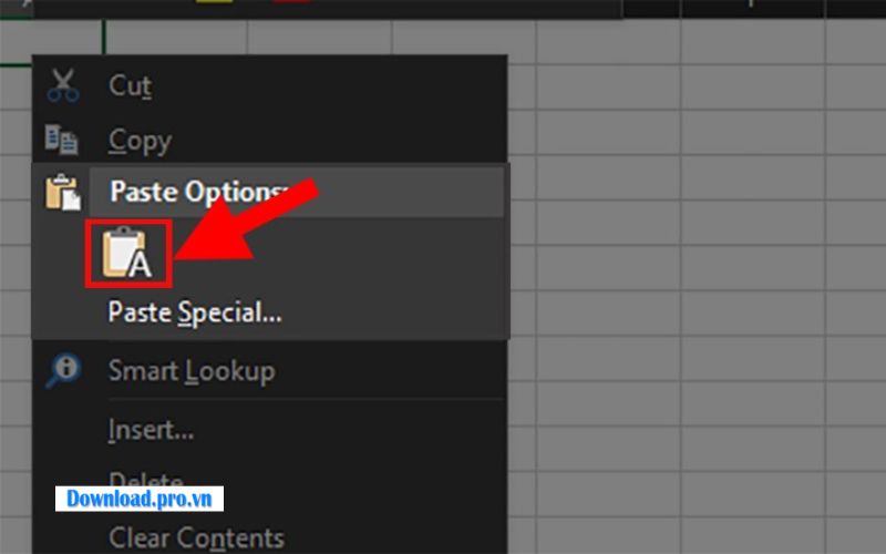  Dán dữ liệu đã sửa trở lại Excel 