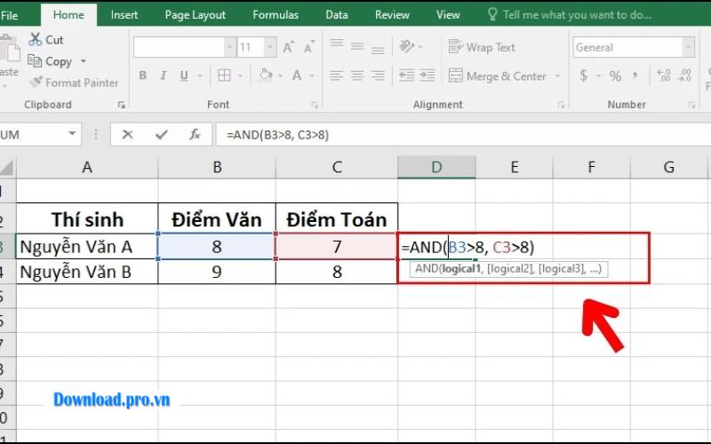 Sử dụng công thức và hàm 