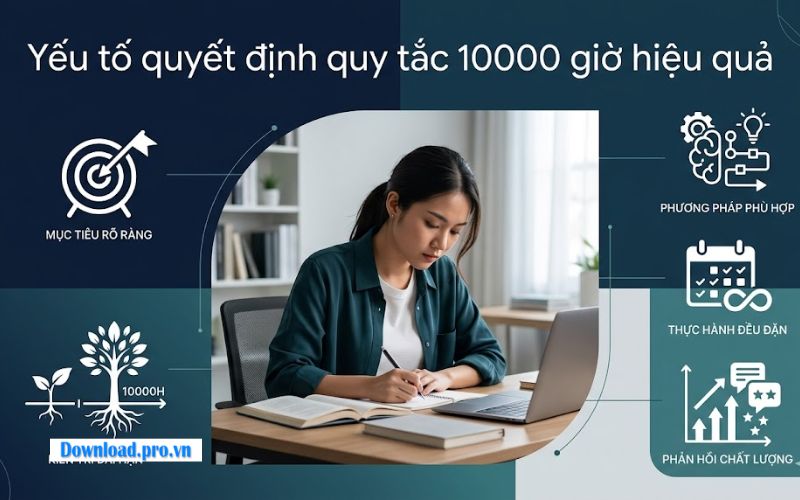 Các yếu tố quyết định hiệu quả của nguyên tắc 10000 giờ