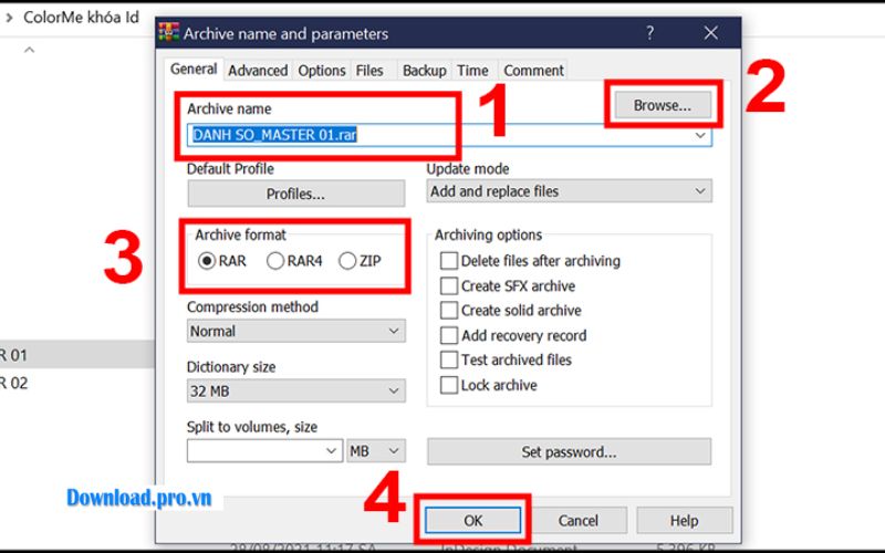 Chọn WinRAR để giải nén 