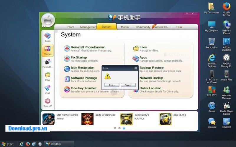 Ứng dụng 91 PC Suite for iPhone