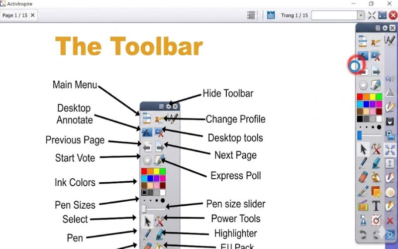 Làm quen với thanh công cụ (Main Toolbox)