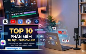 Top 10+ Phần mềm tự dịch sub online miễn phí, dịch nhanh và chính xác nhất 2026