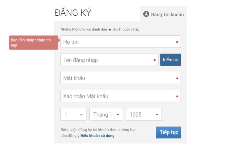 Cách đăng kí tài khoản Zing ID