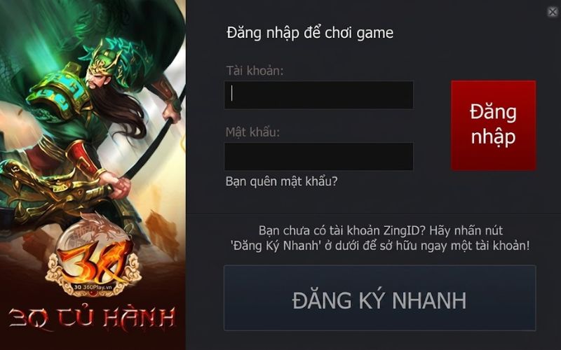 Hướng dẫn đăng nhập game 3q củ hành