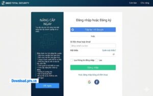 Cách đăng kí phần mềm 360 Total Security
