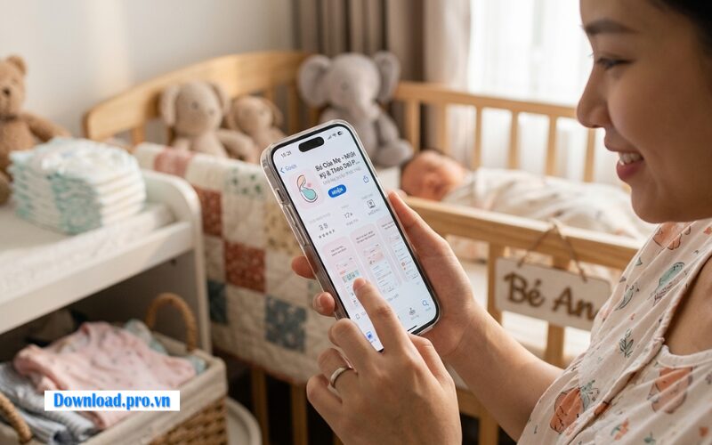 Hướng dẫn tải ứng dụng Bé của mẹ