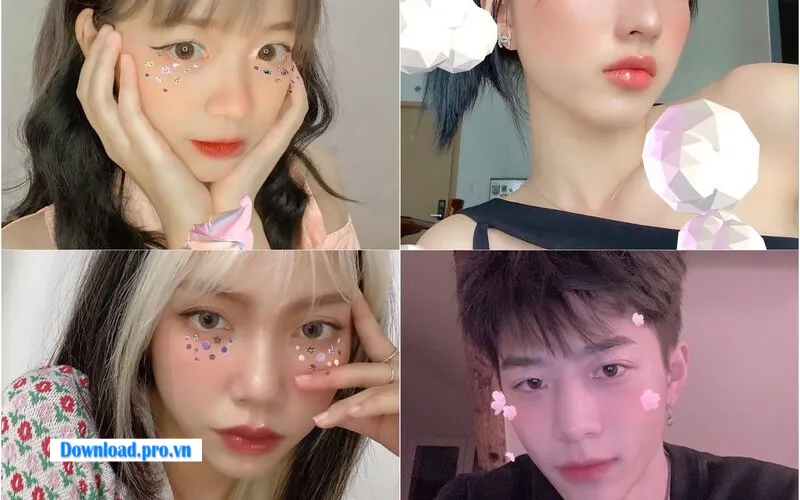 Filter Pastel Stars tone pastel dễ thương cho selfie