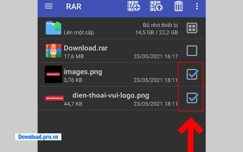 cách giải nén file trên điện thoại Tìm file ZIP cần giải nén