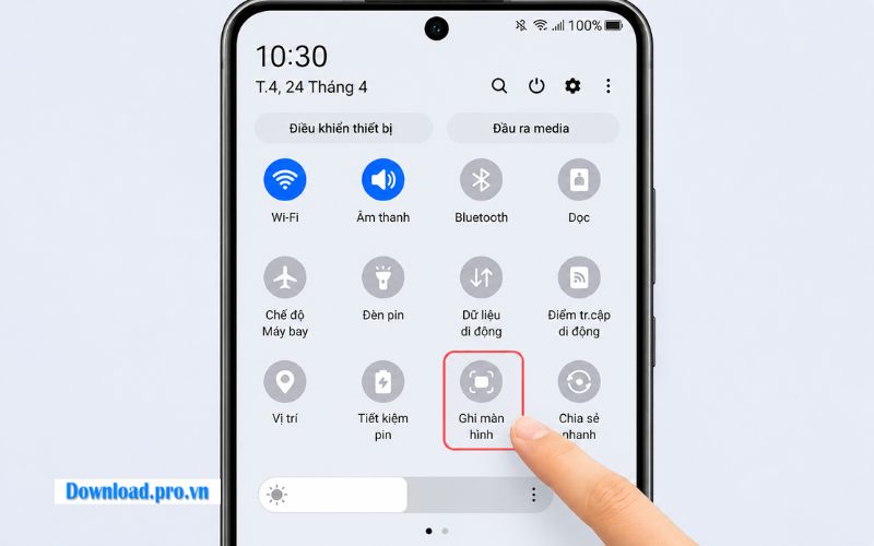 Chọn tính năng “Ghi màn hình”