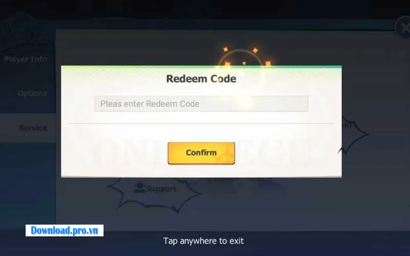 Nhấn nút Xác nhận/Confirm để hoàn tất quá trình nhập code