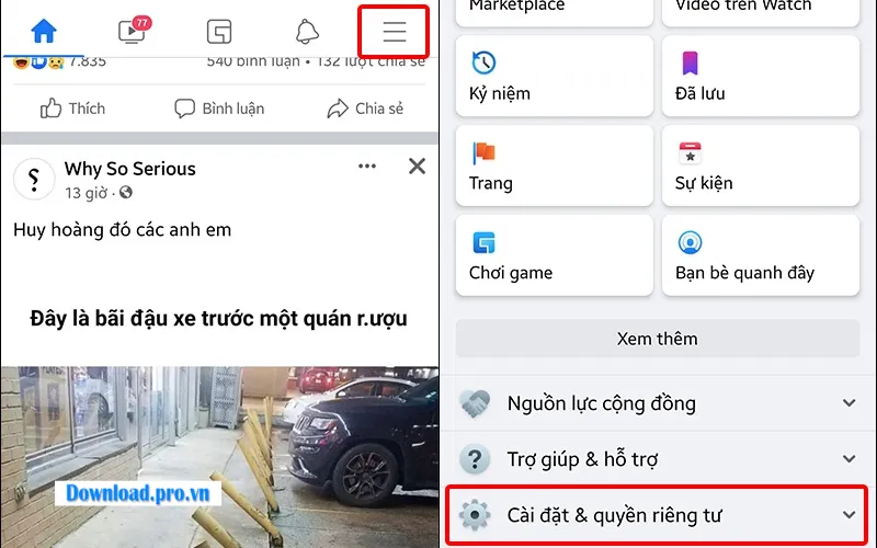 Gỡ ứng dụng liên kết và kiểm tra thiết bị đăng nhập Facebook