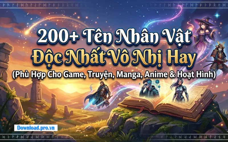 200+ Tên Nhân Vật Độc Nhất Vô Nhị Hay, Ngầu Và Không Đụng Hàng